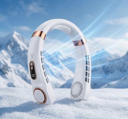 YOVARA Portable Neck Fan – Hands Free Bladeless Cooling Fan Air Conditioner for Travel & Summer