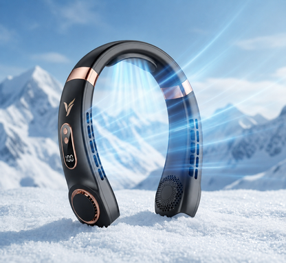YOVARA Portable Neck Fan – Hands Free Bladeless Cooling Fan Air Conditioner for Travel & Summer