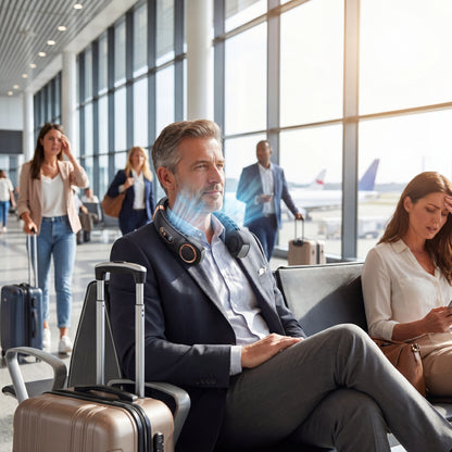 YOVARA Portable Neck Fan – Hands Free Bladeless Cooling Fan Air Conditioner for Travel & Summer