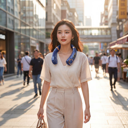 YOVARA Portable Neck Fan – Hands Free Bladeless Cooling Fan Air Conditioner for Travel & Summer