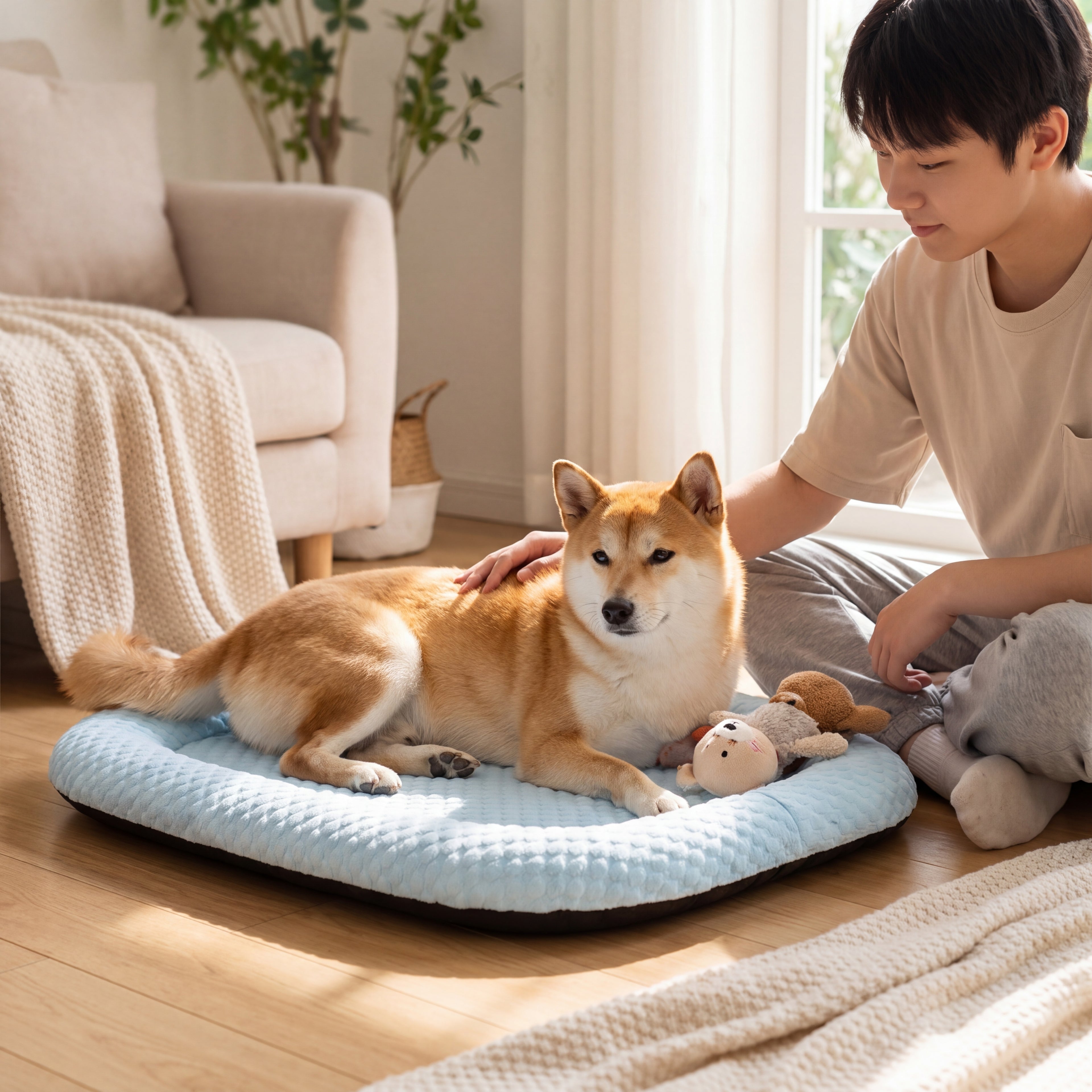 YOVARA Cooling Pet Mat – Self Cooling Gel Pad for Dogs & Cats, Summer Heat Relief Bed