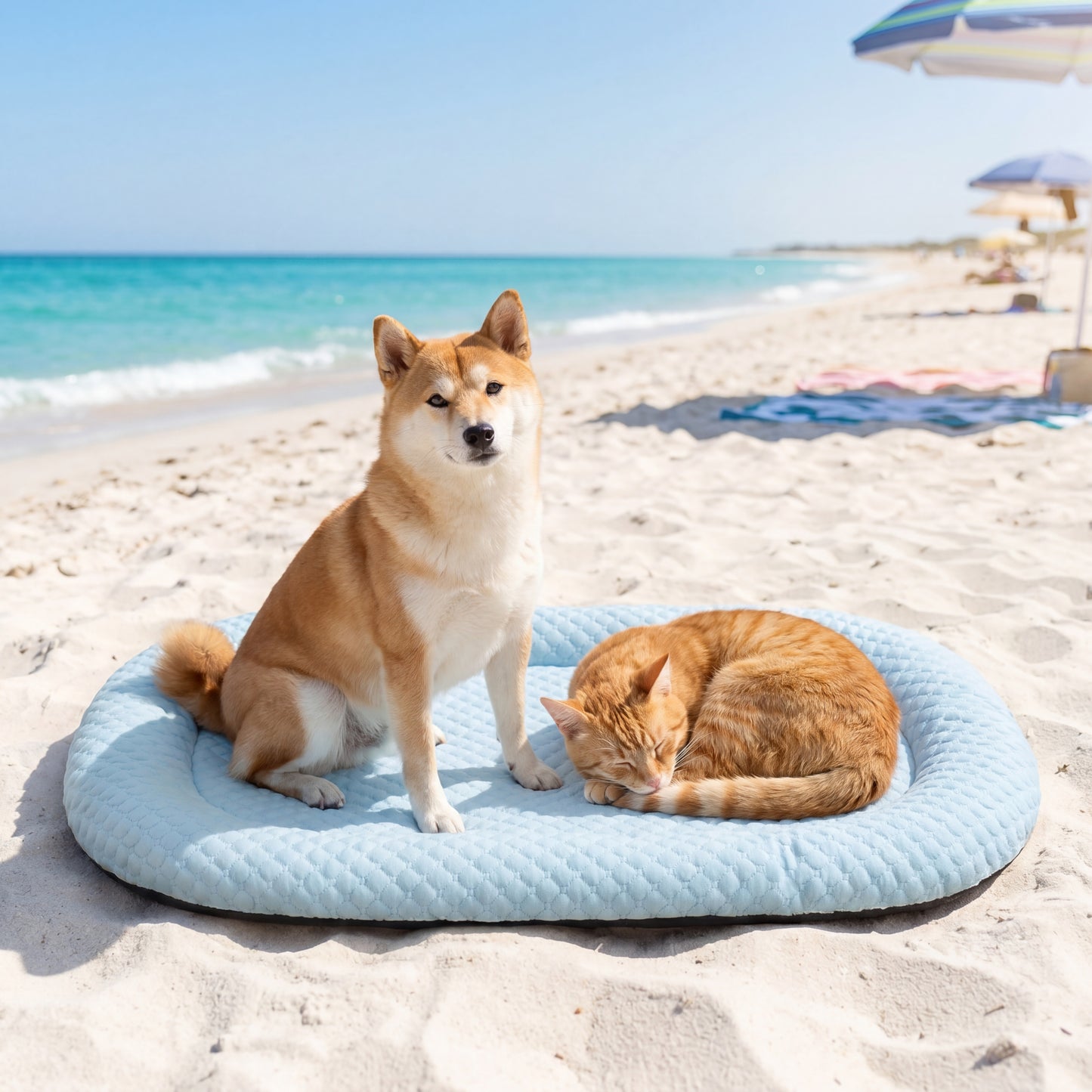 YOVARA Cooling Pet Mat – Self Cooling Gel Pad for Dogs & Cats, Summer Heat Relief Bed